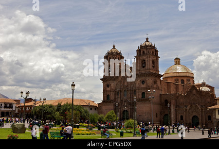 La Iglesia de La Compania Plaza de Armas di Cuzco, Perù Foto Stock