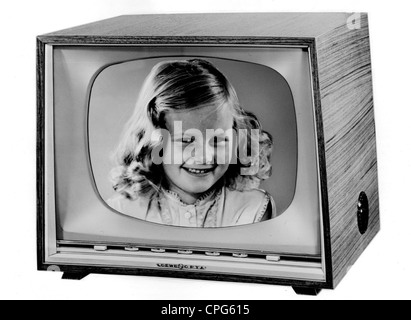 Broadcast, televisione, televisione, Loewe Irisette, Loewe Opta Irisette tipo 660, 1950, , Additional-Rights-Clearences-Not Available Foto Stock
