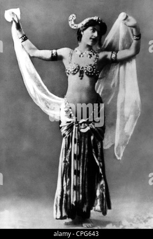 Mata Hari, 7.8.1876 - 15.10.1917, ballerina e cortigiana olandesi, Foto Stock