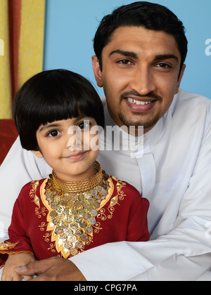 Padre e figlia Foto Stock