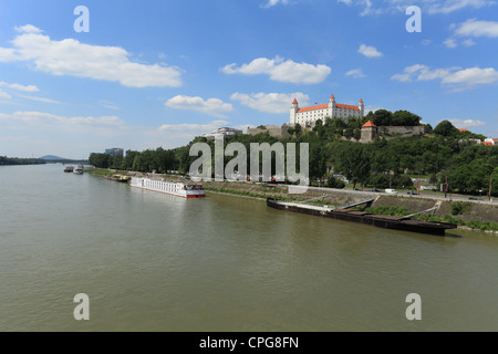 Il castello di Bratislava, Slovacchia. Foto Stock