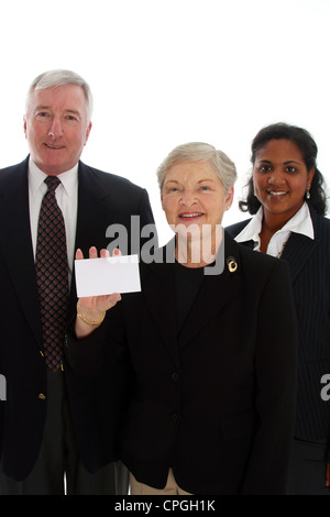 Il team Aziende che lavorano insieme nel loro ufficio Foto Stock