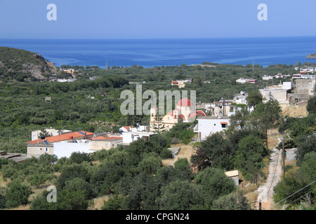 Istron Kalo Horio, Agios Nikolaos, Golfo di Mirabello, Lassithi, Creta, Grecia, Mediterraneo, Europa Foto Stock