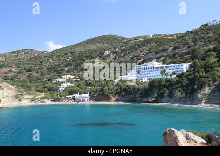 Istron Bay Hotel Istron Kalo Horio, Agios Nikolaos, Golfo di Mirabello, Lassithi, Creta, Grecia, Mediterraneo, Europa Foto Stock