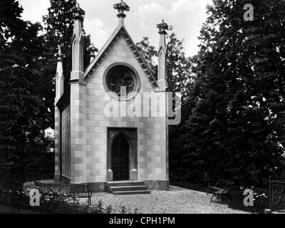 Stein, Heinrich Friedrich Karl, Freiherr vom und zum, 26.10.1757 - 29.6.1831, politico prussiano, cripta di famiglia, castello Nassau an der Lahn, 1930s, , Foto Stock