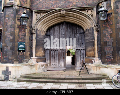 Queens College di Cambridge, entrata visitatori, REGNO UNITO Foto Stock