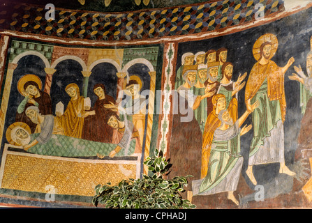 Europa Italia Sardegna Provincia di Sassari Codrongianos Basilica dei SS. Trinità di Saccargia Foto Stock