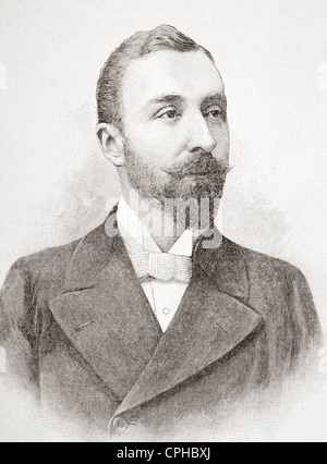 Il principe Francesco Giuseppe di Battenberg, aka principe Franz Joseph di Battenberg, 1861 - 1924. Da L'illustrazione pubblicato nel 1897. Foto Stock