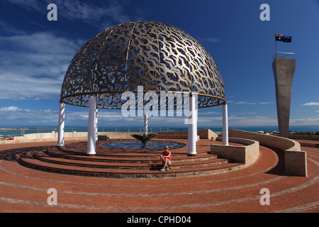 HMAS, Sydney War Memorial, Geraldton, Western Australia, nella costa occidentale della costa, Australia, memorial, 2 guerra mondiale, guerra monumento, terra Foto Stock