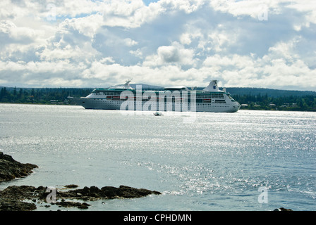 La pesca del salmone,aprile punto,Quadra Island,famoso Chinook la pesca al salmone, Campbell River,l'isola di Vancouver, British Columbia, Canada Foto Stock