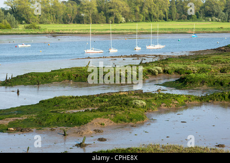 Deben sul fiume Tagliamento a Woodbridge, Suffolk, Regno Unito. Foto Stock