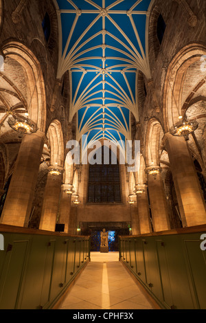 L'interno di alta Kirk di Edimburgo (la Cattedrale di St Giles), Edimburgo, Scozia, Regno Unito Foto Stock