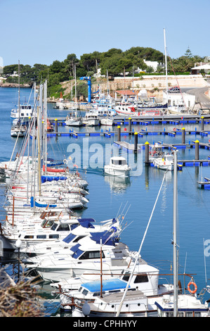 Porto di Ciudadella, Ciutadella de Menorca Minorca, Isole Baleari, Spagna Foto Stock