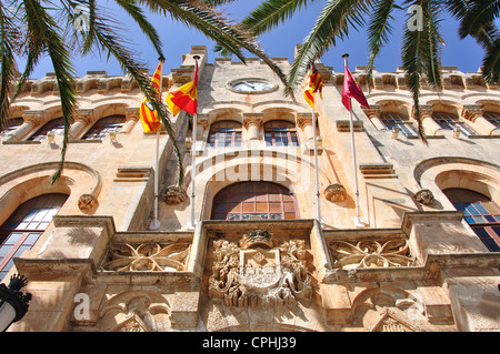 Ayuntamiento (Municipio), Plaça Des Nato, Ciutadella de Menorca Minorca, Isole Baleari, Spagna Foto Stock