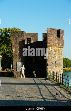 "Waterpoortje' (Acqua) di gate, Maastricht, Limburgo, Paesi Bassi, l'Europa. Foto Stock