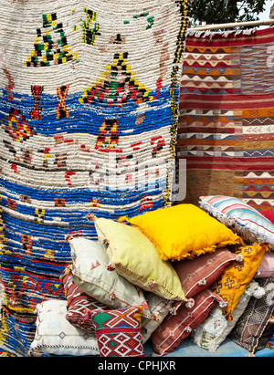 Tappeto locale artigianato marrakech marocco Foto Stock