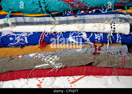 Tappeto locale artigianato marrakech marocco Foto Stock