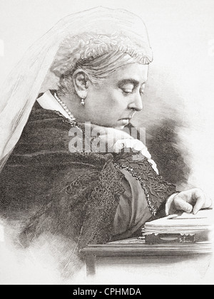 La regina Victoria, Alexandrina Victoria, 1819 - 1901, visto qui nel 1890. Foto Stock