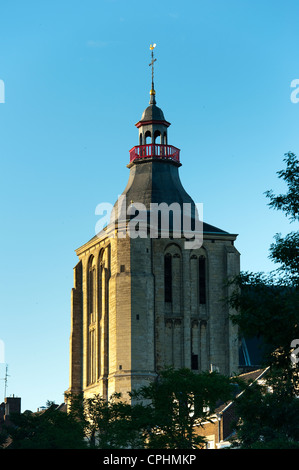 Campanile, Sint Matthias kerk (San Matteo chiesa), Maastricht, Limburgo, Paesi Bassi, l'Europa. Foto Stock