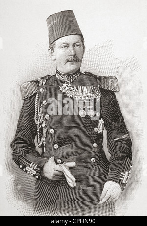 Wilhelm Leopold Colmar Freiherr von der Goltz , 1843 -1916 aka Goltz Pasha. Prussian Maresciallo di Campo e scrittore militare. Foto Stock