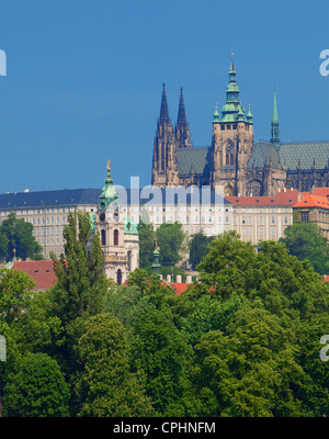 Repubblica ceca, Praga - castello di Hradcany, st. Vitus Cathedral, St. Nicholas Chiesa Foto Stock