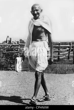 Il Mahatma Gandhi (b/w photo) Foto Stock