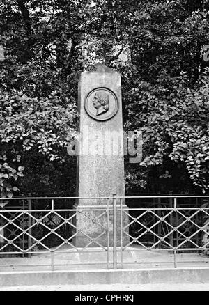 Robert Schumann Memorial a Lipsia, 1910 Foto Stock