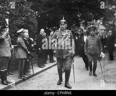 Paul von Hindenburg al funerale di Friedrich Sigismondo di Prussia, 1928 Foto Stock