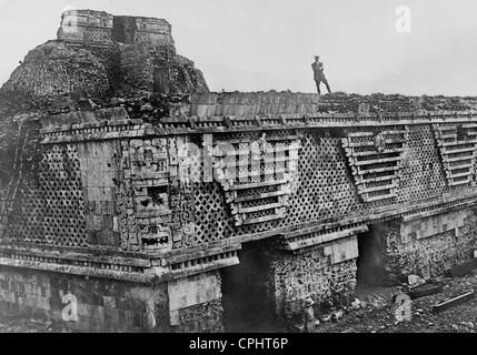 Le rovine maya di Uxmal, 1932 Foto Stock