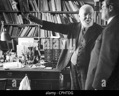 Wilhelm Ostwald nel suo laboratorio, 1931 Foto Stock