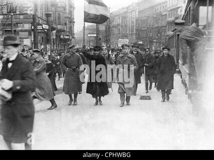 Manifestazione contro il Trattato di Versailles, 1919 Foto Stock