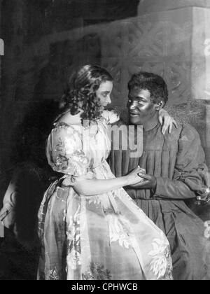 Fritz Kortner e Johanna Hofer in "Othello", 1924 Foto Stock