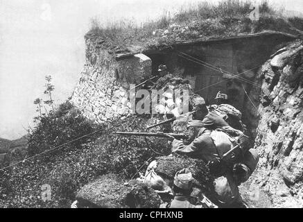 La prima guerra mondiale sul fronte italo-austriaco. Mostra mappa ...