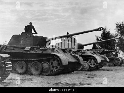 German Panzer IV SERBATOI Panther, 1944 Foto Stock