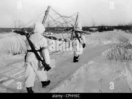 I soldati tedeschi sul Fronte Orientale, 1943 Foto Stock