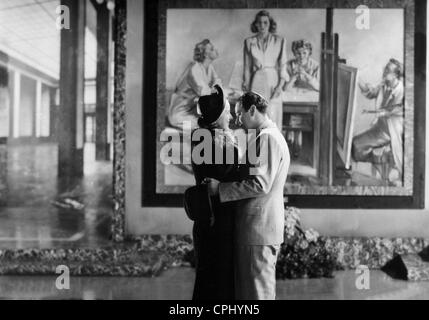 Ingrid Bergman e Hans Soehnker in 'i quattro compagni', 1938 Foto Stock