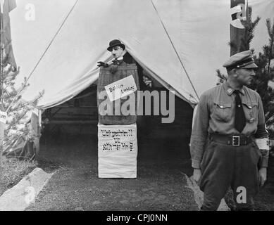 La propaganda Anti-Semitic al Rally di Norimberga, 1938 Foto Stock