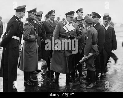 Hermann Goring, Johannes Blaskowitz, Karl Bodenschatz e Freiherr von Hardorf, 1934 Foto Stock