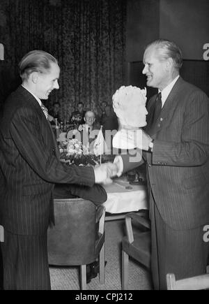 Gunder Hagg e Karl Ritter von Halt, 1942 Foto Stock