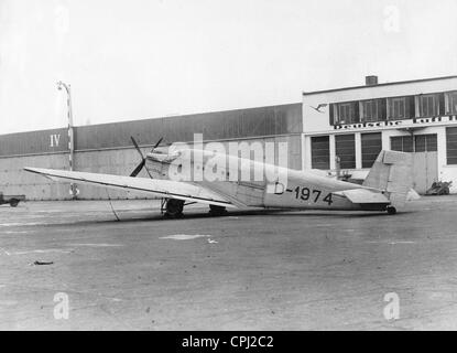 Prima versione del Junkers Ju 52 a Dessau, 1931 Foto Stock