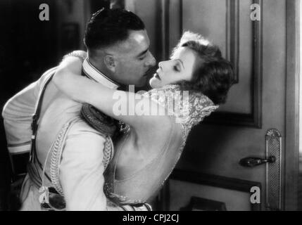 John Gilbert e Greta Garbo in 'Anna Karenina', 1935 Foto Stock