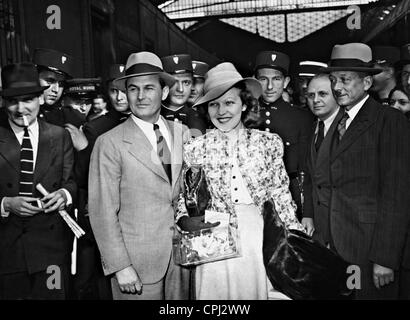 Jan Kiepura e Martha Eggerth a Parigi, 1938 Foto Stock