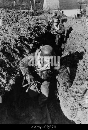 I soldati tedeschi al fronte occidentale, 1945 Foto Stock