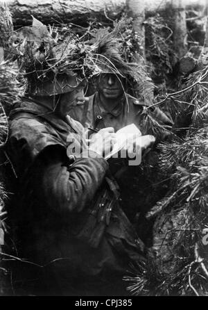 I soldati tedeschi al fronte occidentale, 1945 Foto Stock