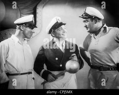 Heinz Ruehmann, Peter Lorre e Hans Albers in "Le bombe su Monte Carlo', 1931 Foto Stock