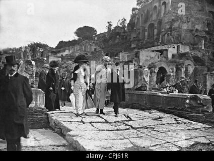 Wilhelm di Prussia e il Crown Princess a Roma, 1911 Foto Stock