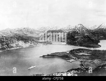 La Seconda Guerra Mondiale: giapponese attentato al porto olandese Foto Stock