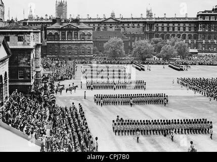 "Trooping del colore' di Londra, 1937 Foto Stock