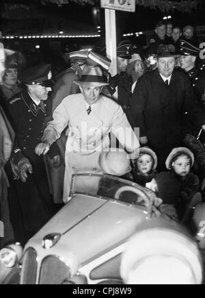 Joseph Goebbels con le figlie Hilda e Helga, 1936 Foto Stock