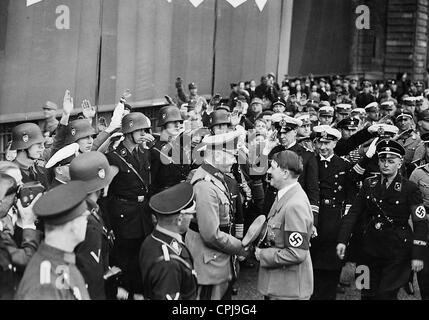 Adolf Hitler e Werner von Blomberg, 1934 Foto Stock